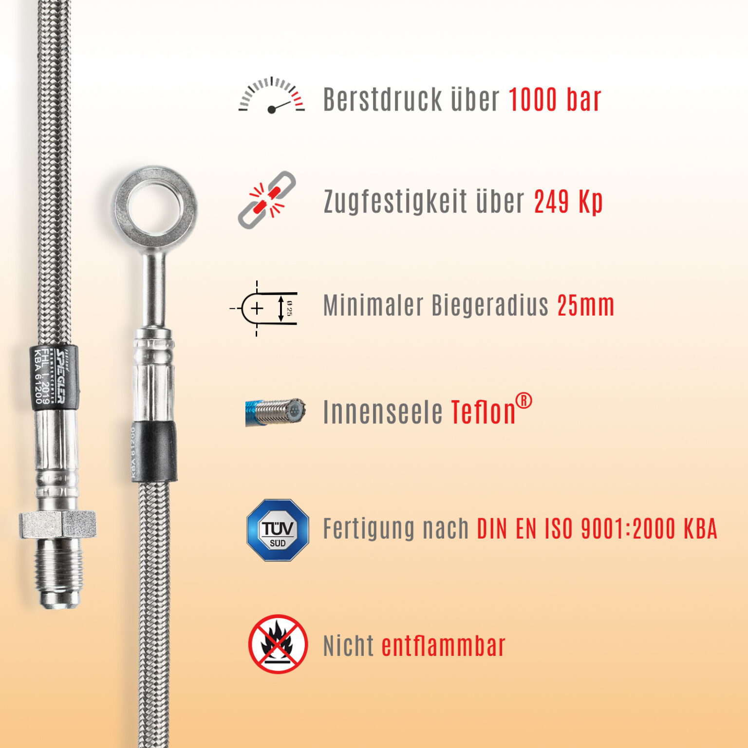 Technische Informationen von Stahlflexleitungen - Lothar Spiegler KFZ
