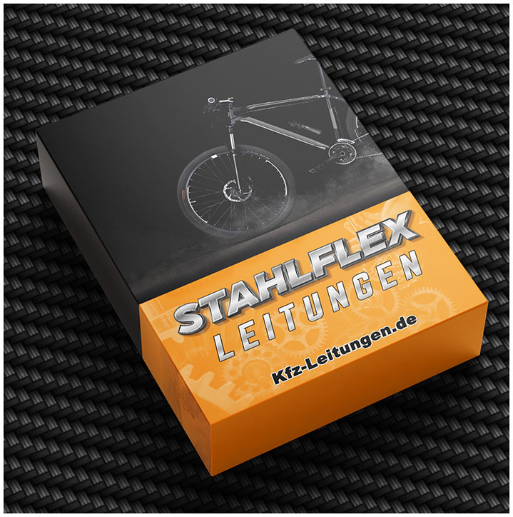 Verpackung für Stahlflex Bremsleitungen für Fahrrad