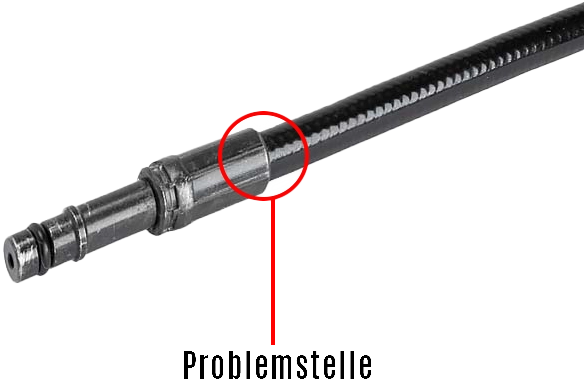 Problemstelle einer herkömmlichen Verdeckleitung