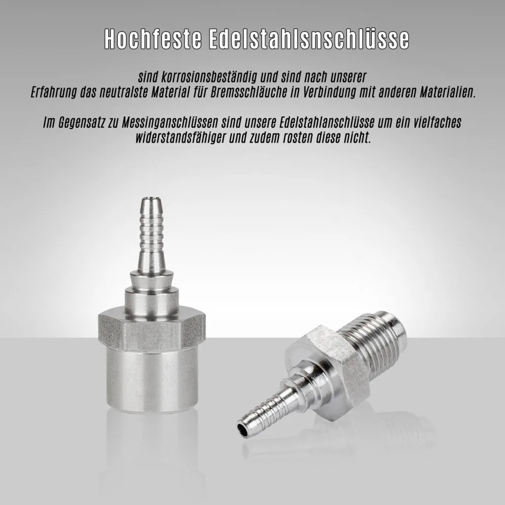 Abbildung von Aluminium Anschlüssen die beim Konfigurator benutzt werden 